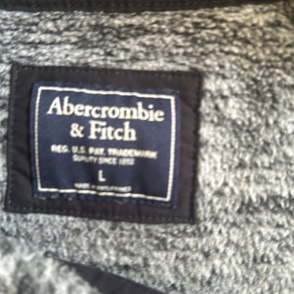 Abercrombie and fitch pullover size large with snap detail. - Picture 2 of 3
